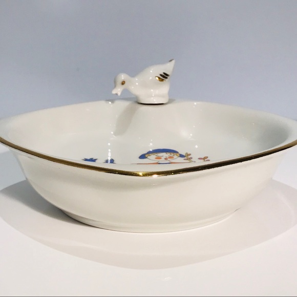 FD Chauvigny 1950s Porcelain Baby Warming Dish - Picture 10 of 10